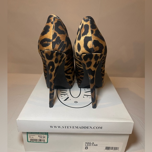 Steve Madden Nala Leopard Platform Pump Size 8 - Picture 3 of 7